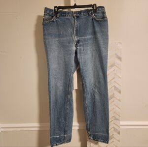 Vintage Levi's Misses Orange Tab Jeans | High Rise Straight Leg Denim Size 8 80s